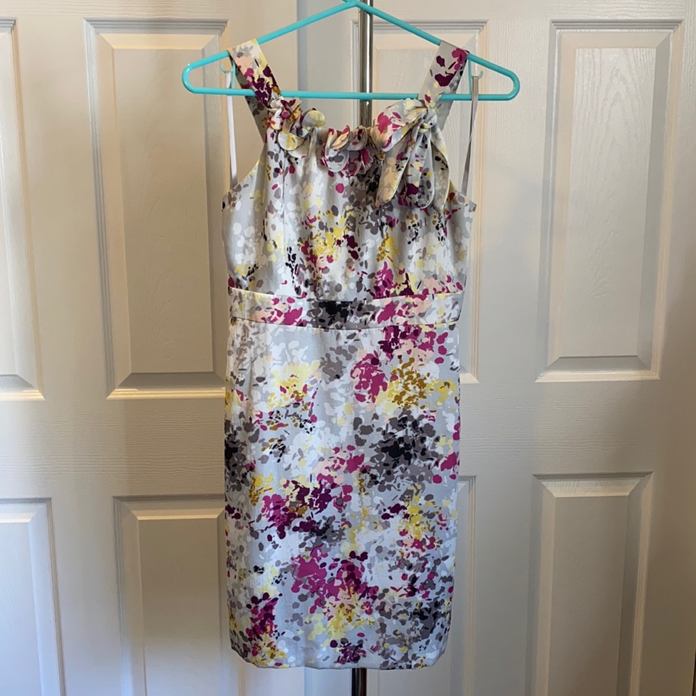 Ann Taylor Floral Sleeveless Woens Dress 00 Petite